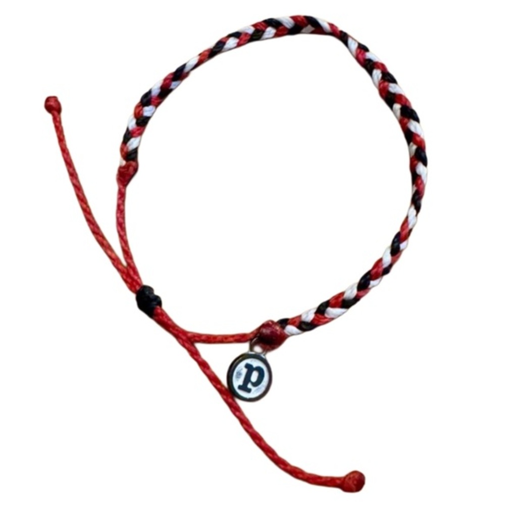 Pura Vida Red and Black Braided Bracelet